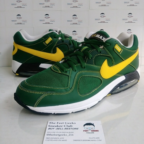 green and yellow air max